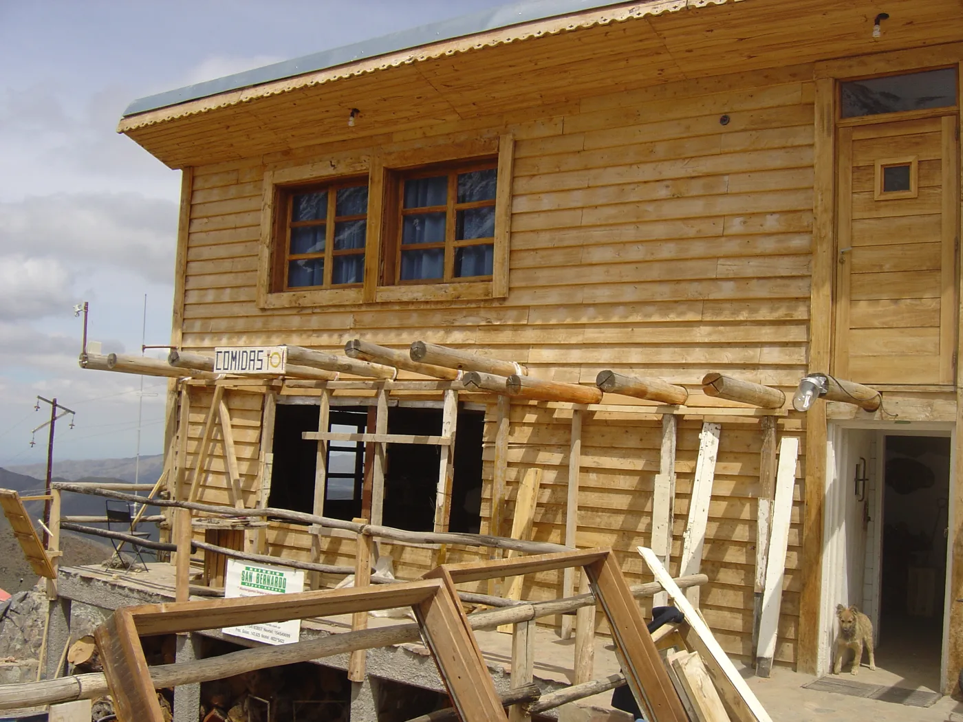 Les travaux de rénovation.